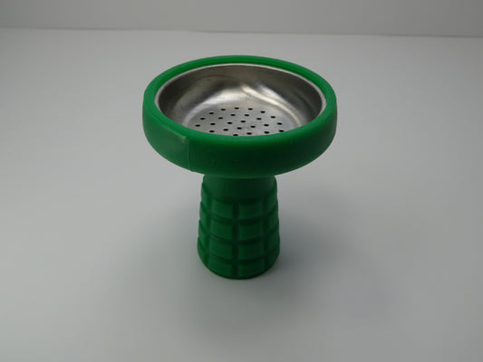 Silicon Hookah Bowl with Stainless Steel Metal Plate
